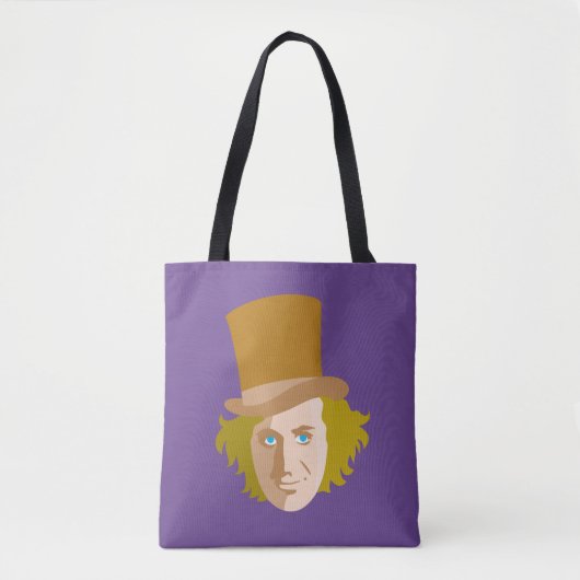 Willy Wonka Stenciled Face Graphic Tasche (Vorderseite)