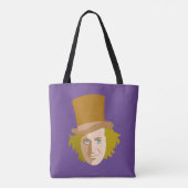 Willy Wonka Stenciled Face Graphic Tasche (Rückseite)