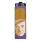 Willy Wonka Stenciled Face Graphic Thermosbecher (Vorderseite)