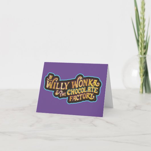Willy Wonka und das Logo der Schokoladenfabrik (Vorderseite)