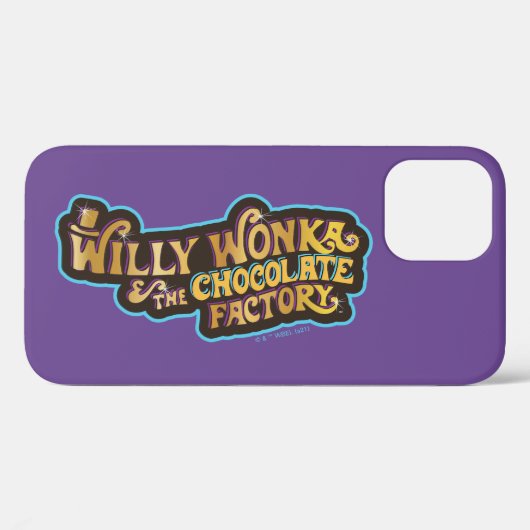 Willy Wonka und das Logo der Schokoladenfabrik Case-Mate iPhone Hülle (Rückseite (Horizontal))