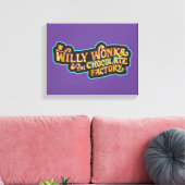 Willy Wonka und das Logo der Schokoladenfabrik Leinwanddruck (Insitu (Wohnzimmer))