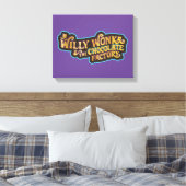 Willy Wonka und das Logo der Schokoladenfabrik Leinwanddruck (Insitu (Schlafzimmer))
