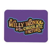 Willy Wonka und das Logo der Schokoladenfabrik Magnet (Horizontal)
