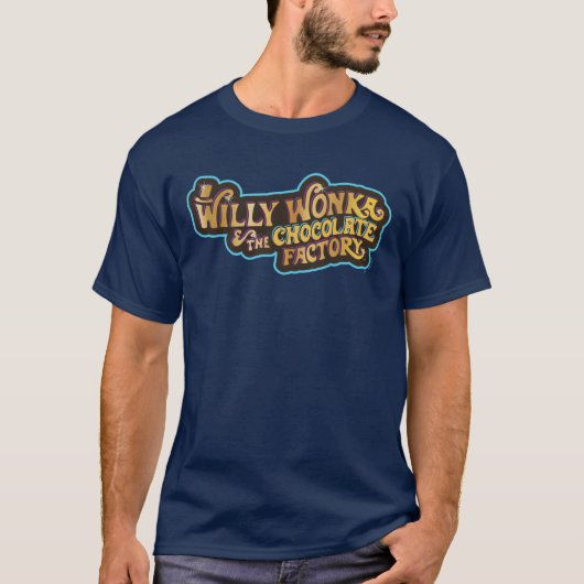 Willy Wonka und das Logo der Schokoladenfabrik T-Shirt (Vorderseite)