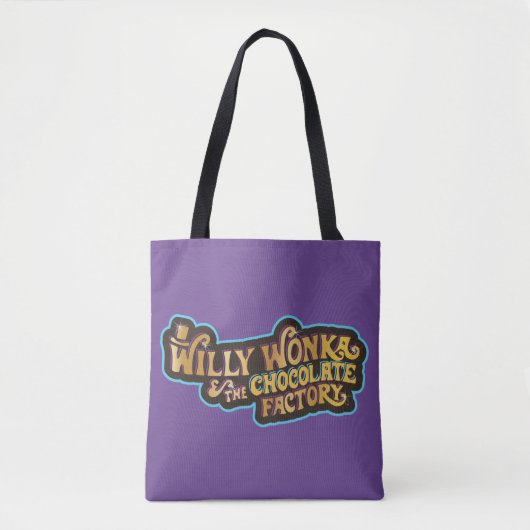 Willy Wonka und das Logo der Schokoladenfabrik Tasche (Vorderseite)