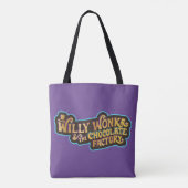 Willy Wonka und das Logo der Schokoladenfabrik Tasche (Rückseite)