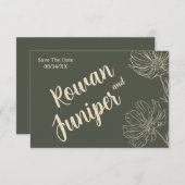 Willy Yours Rustic Boho Wedding Save the Date (Vorne/Hinten)