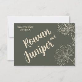 Willy Yours Rustic Boho Wedding Save the Date