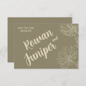 Willy Yours Rustic Boho Wedding Save the Date (Vorne/Hinten)