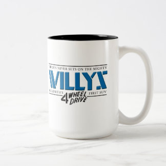 Willys 4WD Blau-Tasse Zweifarbige Tasse