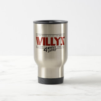 Willys 4WD rote Reise-Tasse Reisebecher