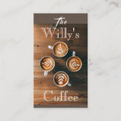 Willy's Coffee Shop Business Card Visitenkarte (Vorderseite)