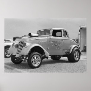Willys Gasser 1 - Vintager Widerstand Poster