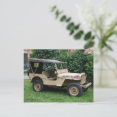 Willys Jeep Postkarte (Stehend Vorderseite)