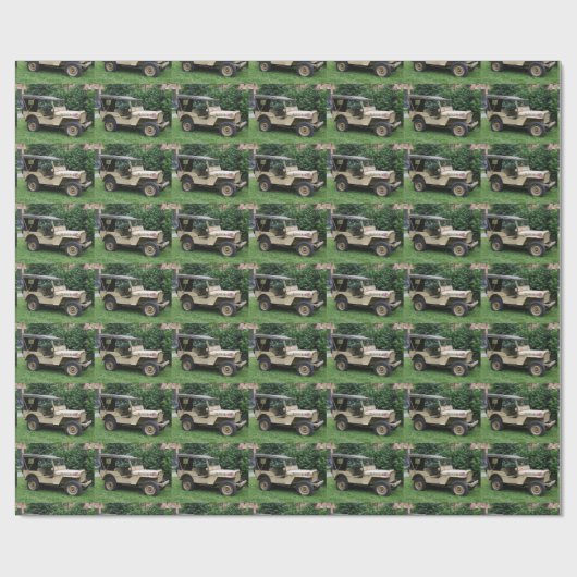 Willys MB Jeep Geschenkpapier (Flach)