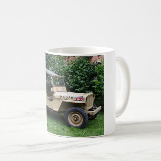 Willys MB-Jeep Kaffeetasse (VorderseiteRechts)