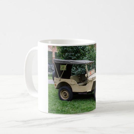 Willys MB-Jeep Kaffeetasse (Vorderseite Links)