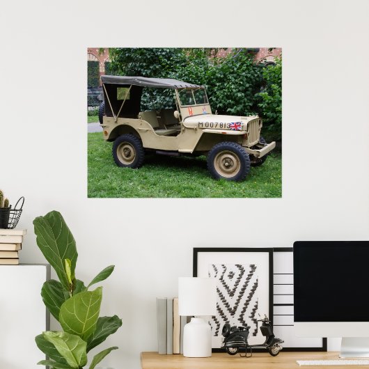 Willys MB Jeep Poster (Heimbüro)
