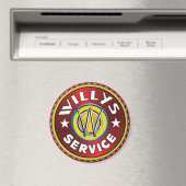 Willys overland jeep service magnet (In Situ (Geschirrspüler))