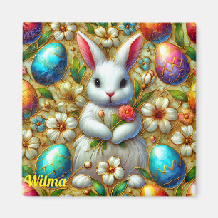 WILMA ~ Ostersonne und Eier ~ Magnet
