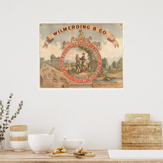 Wilmerding & Co. Kentucky Whiskey (1855A) Poster (Küche)