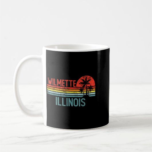 Wilmette Illinois Funny Usa City Trip Home Roots Kaffeetasse (Links)