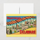 Wilmington DE Postkarte (Vorne/Hinten)