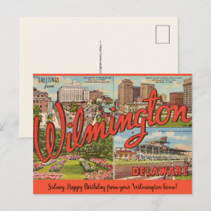 Wilmington Delaware Anlass Postkarte