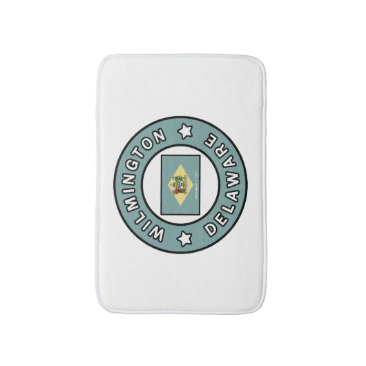 Wilmington Delaware Badematte (Vorderseite Vertikal)