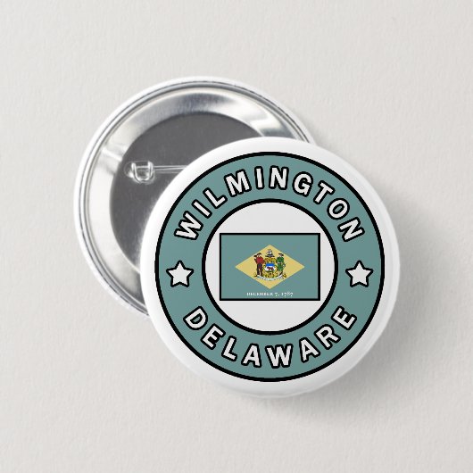 Wilmington Delaware Button (Vorne & Hinten)