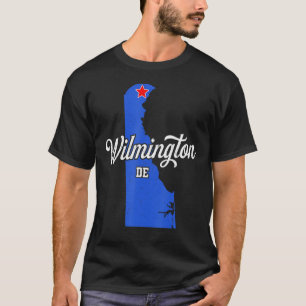 Wilmington Delaware DE Map Vintag Sports Women Me T-Shirt