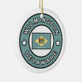 Wilmington Delaware Keramik Ornament (Rechts)