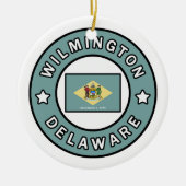 Wilmington Delaware Keramik Ornament (Vorne)