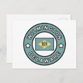 Wilmington Delaware Postkarte (Vorne/Hinten)