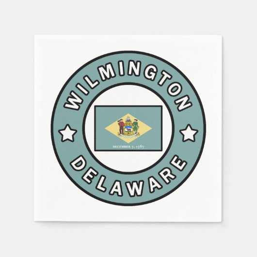 Wilmington Delaware Serviette (Vorderseite)
