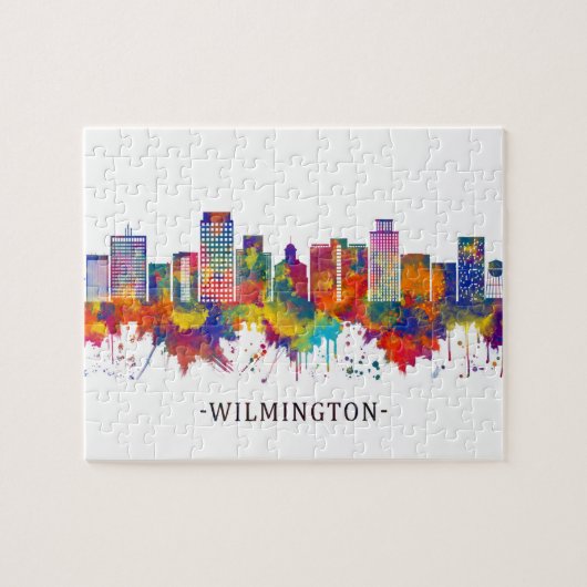 Wilmington Delaware Skyline Puzzle (Horizontal)