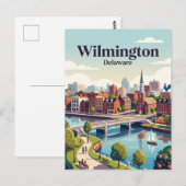 Wilmington, Delaware, USA Postkarte (Vorne/Hinten)