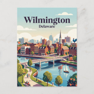 Wilmington, Delaware, USA Postkarte