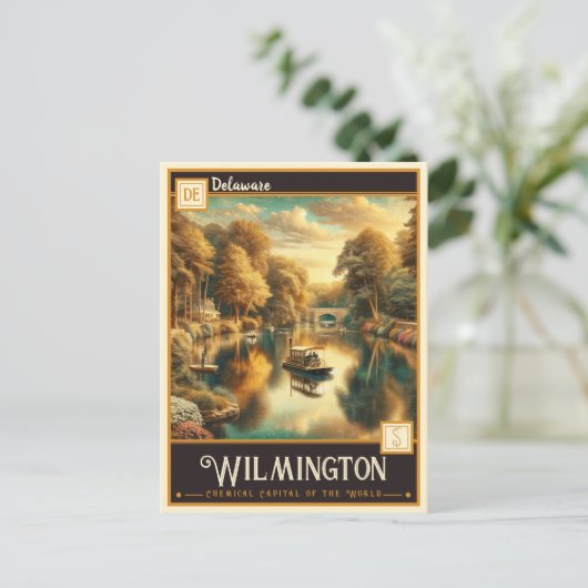 Wilmington, Delaware | VINTAG Postkarte (Stehend Vorderseite)