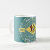 Wilmington Delaware Vintage Tasse (Vorderseite Links)