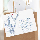 Wilmington Delaware Wedding Welcome and Itinerary Dankeskarte