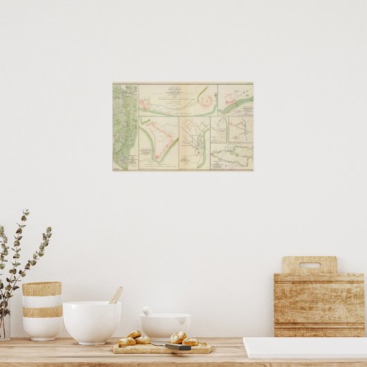 Wilmington, Ft Caswell, Smiths Insel Augusta Poster (Küche)