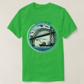 WILMINGTON NC CAPE ANGST VOR DER MEMORIALBRÜCKE T-Shirt (Design vorne)