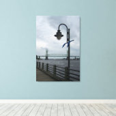 Wilmington, NC Downtown Riverwalk Leinwanddruck (Insitu (Holzboden))