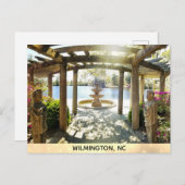 Wilmington North Carolina Airlie Gardens Pergola Postkarte (Vorne/Hinten)