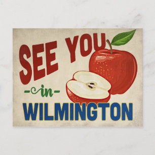 Wilmington North Carolina Apfel - Vintage Reise Postkarte