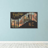 Wilmington, North Carolina - Große Briefszenen Leinwanddruck (Insitu (Holzboden))