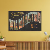 Wilmington, North Carolina - Große Briefszenen Leinwanddruck (Insitu (Wohnzimmer))