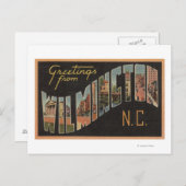 Wilmington, North Carolina - Große Briefszenen Postkarte (Vorne/Hinten)